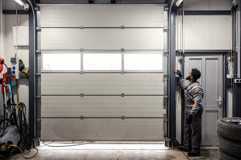 Commercial door installation by professional technician in Coquitlam BC for Lower Mainland businesses