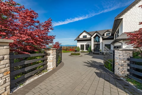 Luxury estate gate entrance