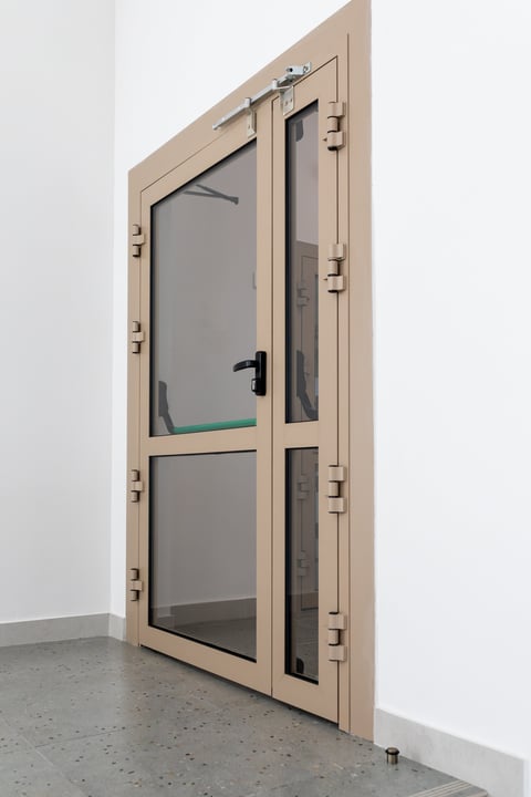 Fire rated door for commercial building safety