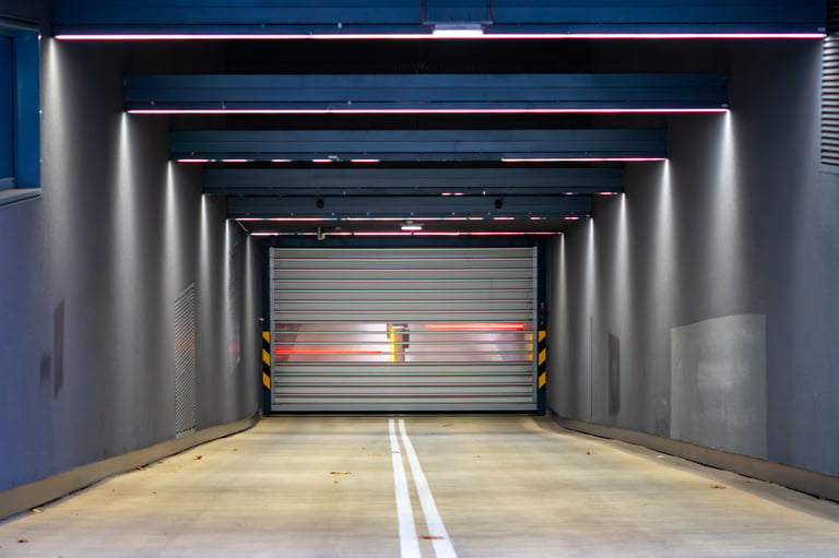 Commercial overhead door installation in Coquitlam for warehouses and industrial facilities