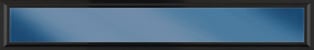 Horizontal blue gradient bar with dark frame border, resembling a minimalist interface element or progress bar
